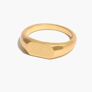 Madewell Slim Signet Ring Size 8